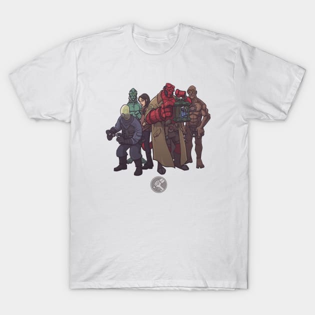 Hellboy & gang T-Shirt by DCMiller01